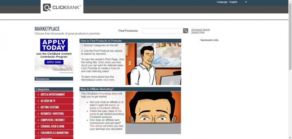 ClickBank marketplace