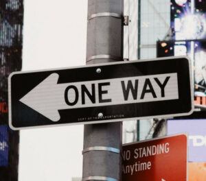 one way sign